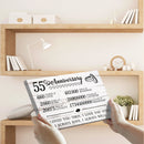 55 Year Anniversary Canvas Gifts for Boyfriend Girlfriend Husband Wife, First 55th Wedding Anniversary Canvas Gift for Him Men Her Women CANLA15_Print Anniversary Canvas