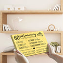 60 Year Anniversary Canvas Gifts for Boyfriend Girlfriend Husband Wife, First 60th Wedding Anniversary Canvas Gift for Him Men Her Women CANLA15_Print Anniversary Canvas