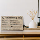 60 Year Anniversary Canvas Gifts for Boyfriend Girlfriend Husband Wife, First 60th Wedding Anniversary Canvas Gift for Him Men Her Women CANLA15_Print Anniversary Canvas