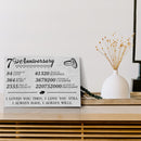 7 Year Anniversary Canvas Gifts for Boyfriend Girlfriend Husband Wife, First 7th Wedding Anniversary Canvas Gift for Him Men Her Women CANLA15_Print Anniversary Canvas