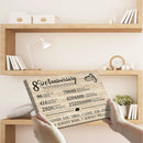 8 Year Anniversary Canvas Gifts for Boyfriend Girlfriend Husband Wife, First 8th Wedding Anniversary Canvas Gift for Him Men Her Women CANLA15_Print Anniversary Canvas