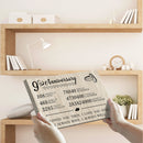 9 Year Anniversary Canvas Gifts for Boyfriend Girlfriend Husband Wife, First 9th Wedding Anniversary Canvas Gift for Him Men Her Women CANLA15_Print Anniversary Canvas