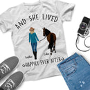 Copy of Personalized Name Horse Girl Shirt, Just A Girl Who Loves Horses, Custom Gift For Horse Lover, Best Friend Shirts, Women Shirt Cowgirl Shirt SHIRTS_Horse Shirt