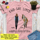 Copy of Personalized Name Horse Girl Shirt, Just A Girl Who Loves Horses, Custom Gift For Horse Lover, Best Friend Shirts, Women Shirt Cowgirl Shirt SHIRTS_Horse Shirt