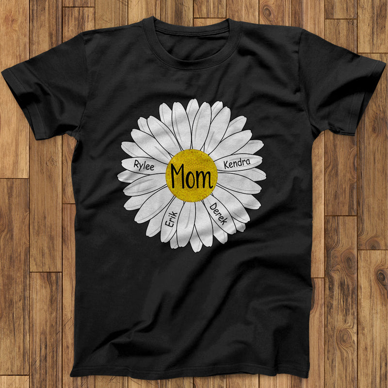 Custom Mom Nana Grandma Family Daisyflower On Shirt Mother's Day Gift SHIRTS_Daisyflower Shirt