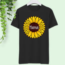 Custom Mom Nana Grandma Family Sunflower On Unisex Adult Shirt Christmas Gift SHIRTS_Sunflower Shirt
