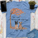 Custom Names Just A Girl Who Love Fall And Her Dogs Shirt Thanksgiving Gift Dog Lover Gift, Autumn Shirt Personalized Shirts For Women Shirt SHIRTS_Autumn Dog Girl