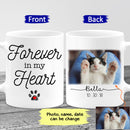 Custom Photo Name Date Personalized Pet Memorial Mug, Pet Loss, Cat Loss Gift, Dog Loss Gift, Forever In My Heart Custom Mug, Sympathy Gift MUG_Cat Mug