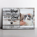 Custom Photo, Personalized Pet Memorial Canvas, Pet Loss Canvas, Cat Loss Gift, Dog Loss Gift, Your Wings Were Ready My Heart Was Not Canvas CANLA15_Miss Pet Canvas