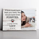 Custom Photo Pet Loss Canvas, Personalized Pet Memorial Canvas, Cat Loss Gift, Dog Loss Gift, Pet Bereavement, Pet Sympathy Would Have Live Forever Canvas CANLA15_Miss Pet Canvas