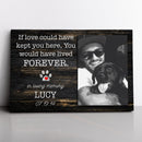 Custom Photo Pet Loss Canvas, Personalized Pet Memorial Canvas, Cat Loss Gift, Dog Loss Gift, Pet Bereavement, Pet Sympathy Would Have Live Forever Canvas CANLA15_Miss Pet Canvas
