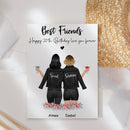 Personalized 18th 21st 25th 30th 40th Best Friend Birthday Gifts For Women Bestie Frame, Gifts For Best Friend Bff Bday Gifts Long Distance Friendship Gifts Picture Frame Bestie Gifts ATPT_Best Friend Art Print