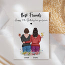 Personalized 18th 21st 25th 30th 40th Best Friend Birthday Gifts For Women Bestie Frame, Gifts For Best Friend Bff Bday Gifts Long Distance Friendship Gifts Picture Frame Bestie Gifts ATPT_Best Friend Art Print