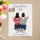 Personalized 18th 21st 25th 30th 40th Best Friend Birthday Gifts For Women Bestie Frame, Gifts For Best Friend Bff Bday Gifts Long Distance Friendship Gifts Picture Frame Bestie Gifts ATPT_Best Friend Art Print