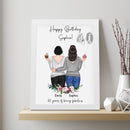 Personalized 18th 21st 25th 30th 40th Best Friend Birthday Gifts For Women Bestie Frame, Gifts For Best Friend Bff Bday Gifts Long Distance Friendship Gifts Picture Frame Bestie Gifts ATPT_Best Friend Art Print