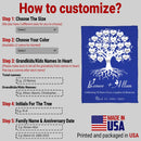 Personalized 35th Wedding Anniversary Family Signs Throw Blanket, Celebrating 35 Years Of Love Laughter Memories Gift For Husband Wife Custom Last Name Signs Thirty-Five Year Marriage FLBL_Heart Name Blanket