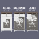 Personalized 35th Wedding Anniversary Family Signs Throw Blanket, Celebrating 35 Years Of Love Laughter Memories Gift For Husband Wife Custom Last Name Signs Thirty-Five Year Marriage FLBL_Heart Name Blanket