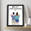 Personalized Best Friend Picture Frame, Bestie Frame, Gifts For Best Friend Frames With Quotes, Best Friend Birthday Gifts For Women, Long Distance Friendship Gifts, Bff Keepsake Gift ATPT_Best Friend Art Print