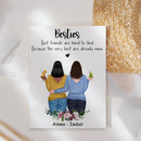 Personalized Best Friend Picture Frame, Bestie Frame, Gifts For Best Friend Frames With Quotes, Best Friend Birthday Gifts For Women, Long Distance Friendship Gifts, Bff Keepsake Gift ATPT_Best Friend Art Print
