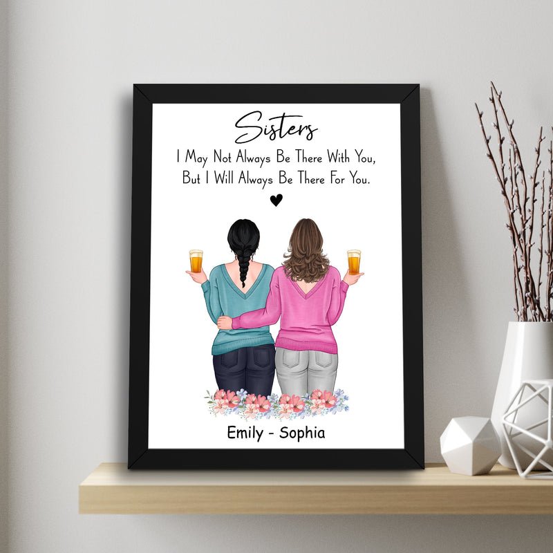 Personalized Best Friend Picture Frame, Bestie Frame, Gifts For Best Friend Frames With Quotes, Best Friend Birthday Gifts For Women, Long Distance Friendship Gifts, Bff Keepsake Gift ATPT_Best Friend Art Print