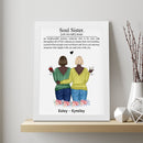 Personalized Best Friend Picture Frame, Bestie Frame, Gifts For Best Friend Frames With Quotes, Best Friend Birthday Gifts For Women, Long Distance Friendship Gifts, Bff Keepsake Gift ATPT_Best Friend Art Print