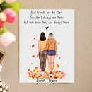 Personalized Best Friend Picture Frame, Bestie Frame, Gifts For Best Friend Frames With Quotes, Best Friend Birthday Gifts For Women, Long Distance Friendship Gifts, Bff Keepsake Gift ATPT_Best Friend Art Print