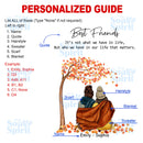 Personalized Best Friend Picture Frame, Fall Autumn Art Bestie Frame Gifts For Best Friend Frames With Quotes, Bff Best Friend Birthday Gifts For Women, Long Distance Friendship Gifts ATPT_Best Friend Art Print