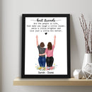 Personalized Best Friend Picture Frame Up To 4 Friends, Bestie Frame Gifts For Best Friend Frames With Quotes, Bff Best Friend Birthday Gifts For Women, Long Distance Friendship Gifts ATPT_Best Friend Art Print