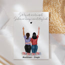 Personalized Best Friend Picture Frame Up To 4 Friends, Bestie Frame Gifts For Best Friend Frames With Quotes, Bff Best Friend Birthday Gifts For Women, Long Distance Friendship Gifts ATPT_Best Friend Art Print