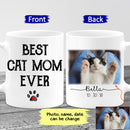 Personalized Cat Mom Mug, Cat Lover Gift, Best Friend Mug, Custom Cat Mug, Best Cat Mom Ever Mug, Cat Gift For Women, Gift For Cat Lover MUG_Cat Mug
