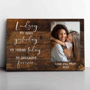 Personalized Daughter Picture Frame Gifts from Mom Dad, To My Daughter Picture, Father Mother Daughter Picture Frame Valentines Day Gifts For Teens From Parents My Daughter My Friend CANLA15_Family Canvas