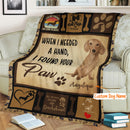 Personalized Dog Blankets With Name - Dachshund Breed, Customized Dog Blanket For Large Dogs Washable, Personalized Pet Blanket Gift For Dog Lover Dog Mom Dog Dad Gifts Home Decor FLBL_Pet Blanket