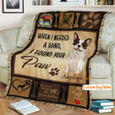 Personalized Dog Blankets With Name - French Bulldog Breed, Customized Dog Blanket For Large Dogs Washable, Personalized Pet Blanket Gift For Dog Lover Dog Mom Dog Dad Gift Home Decor FLBL_Pet Blanket