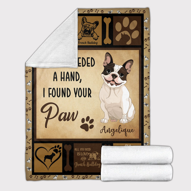 Personalized Dog Blankets With Name - French Bulldog Breed, Customized Dog Blanket For Large Dogs Washable, Personalized Pet Blanket Gift For Dog Lover Dog Mom Dog Dad Gift Home Decor FLBL_Pet Blanket