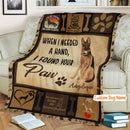 Personalized Dog Blankets With Name - German Shepherd Breed, Customized Dog Blanket For Large Dogs Washable, Personalized Pet Blanket Gift For Dog Lover Dog Mom Dog Dad Home Decor FLBL_Pet Blanket