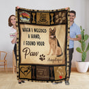 Personalized Dog Blankets With Name - German Shepherd Breed, Customized Dog Blanket For Large Dogs Washable, Personalized Pet Blanket Gift For Dog Lover Dog Mom Dog Dad Home Decor FLBL_Pet Blanket