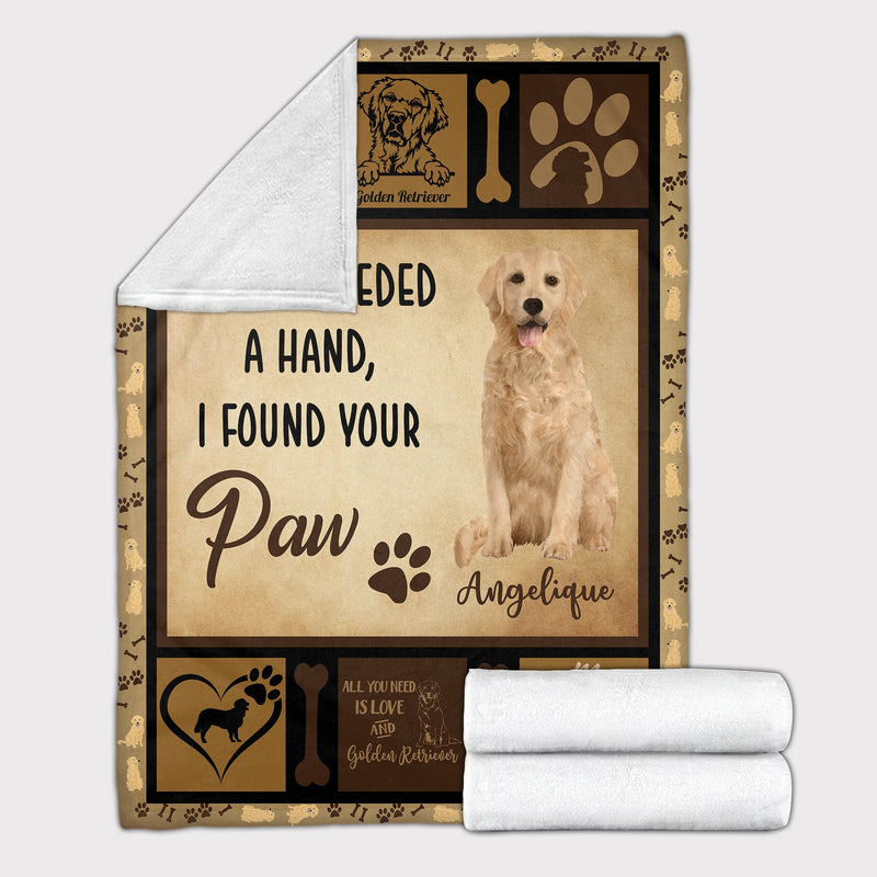 Personalized Dog Blankets With Name - Golden Retriever Breed, Customized Dog Blanket For Large Dogs Washable Personalized Pet Blanket Gift For Dog Lover Dog Mom Dog Dad Home Decor FLBL_Pet Blanket