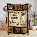 Personalized Dog Blankets With Name - Pug Breed, Customized Dog Blanket For Large Dogs Washable, Personalized Pet Blanket Housewarming Gift For Dog Lover Dog Mom Dog Dad Home Decor FLBL_Pet Blanket