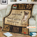 Personalized Dog Blankets With Name, Pug Breed, Customized Dog Blanket For Large Dogs Washable, Personalized Pet Blanket Housewarming Gift For Dog Lover Dog Mom Dog Dad Home Decor FLBL_Pet Blanket