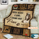 Personalized Dog Blankets With Name - Shih Tzu Breed, Customized Dog Blanket For Large Dogs Washable, Personalized Pet Blanket Gift For Dog Lover Dog Mom Dog Dad Gifts Home Decor FLBL_Pet Blanket