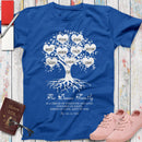 Personalized Family Heart Tree Joined In Love Kept By God Custom Kids Grandkids Names Gift For Parents Grandparents Anniversary Gift T Shirt SHIRTS_Heart Name Tree