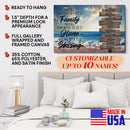 Personalized Family Name Sign Canvas Wall Art Decor, Family Home Blessing, Custom Street Sign, Wedding Anniversary Gift For Him Her Mom Dad CANLA15_Multi Name Canvas