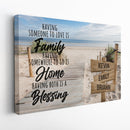 Personalized Family Name Sign Canvas Wall Art Decor, Home Blessing, Custom Street Sign, Wedding Gift, Anniversary Gift For Him Her Mom Dad CANLA15_Multi Name Canvas