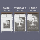 Personalized Family Signs Throw Blanket For Living Room Bed Room, Last Name Signs For Home, Custom Name Sign, To Us You Are The World, Established Fuzzy Soft Cozy Warm Travel Blanket FLBL_Heart Name Blanket