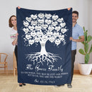 Personalized Family Signs Throw Blanket For Living Room Bed Room, Last Name Signs For Home, Custom Name Sign, To Us You Are The World, Established Fuzzy Soft Cozy Warm Travel Blanket FLBL_Heart Name Blanket