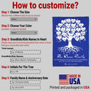 Personalized Family Signs Throw Blanket For Living Room Bed Room, Last Name Signs For Home, Custom Name Sign, To Us You Are The World, Established Fuzzy Soft Cozy Warm Travel Blanket FLBL_Heart Name Blanket