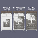 Personalized Family Signs Throw Blanket For Living Room Bedroom, Last Name Signs For Home, Custom Name Sign, Family Is Like The Branches Of A Tree, Established Soft Cozy Warm Blanket FLBL_Heart Name Blanket