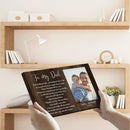 Personalized Father's Day Gift, Custom Picture Frame, Father Daughter Gift, Fathers Day Gift From Daughter, Gift For Dad, Happy Fathers Day CANLA15_Family Canvas