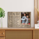 Personalized Father's Day Gift, Custom Picture Frame, Father Daughter Gift, Fathers Day Gift From Daughter, Gift For Dad, Happy Fathers Day CANLA15_Family Canvas