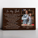 Personalized Father's Day Gift, Custom Picture Frame, Father Daughter Gift, Fathers Day Gift From Daughter, Gift For Dad, Happy Fathers Day CANLA15_Family Canvas